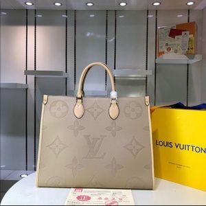 Luxury tan tote